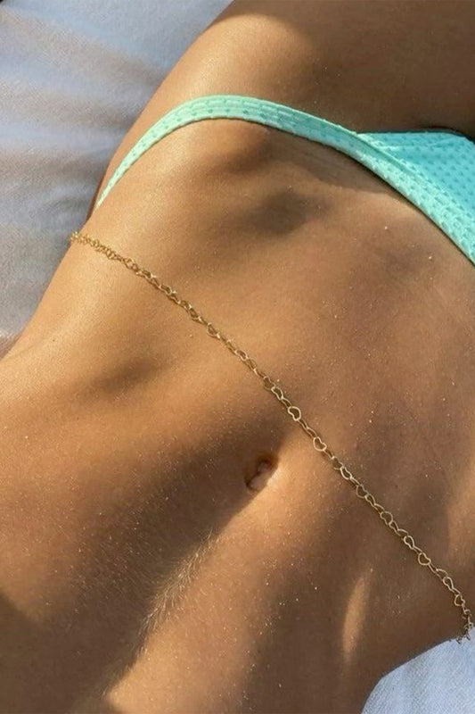Gold Kalp Bel Zinciri