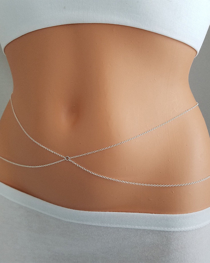 Gümüş İnce Bel Zinciri