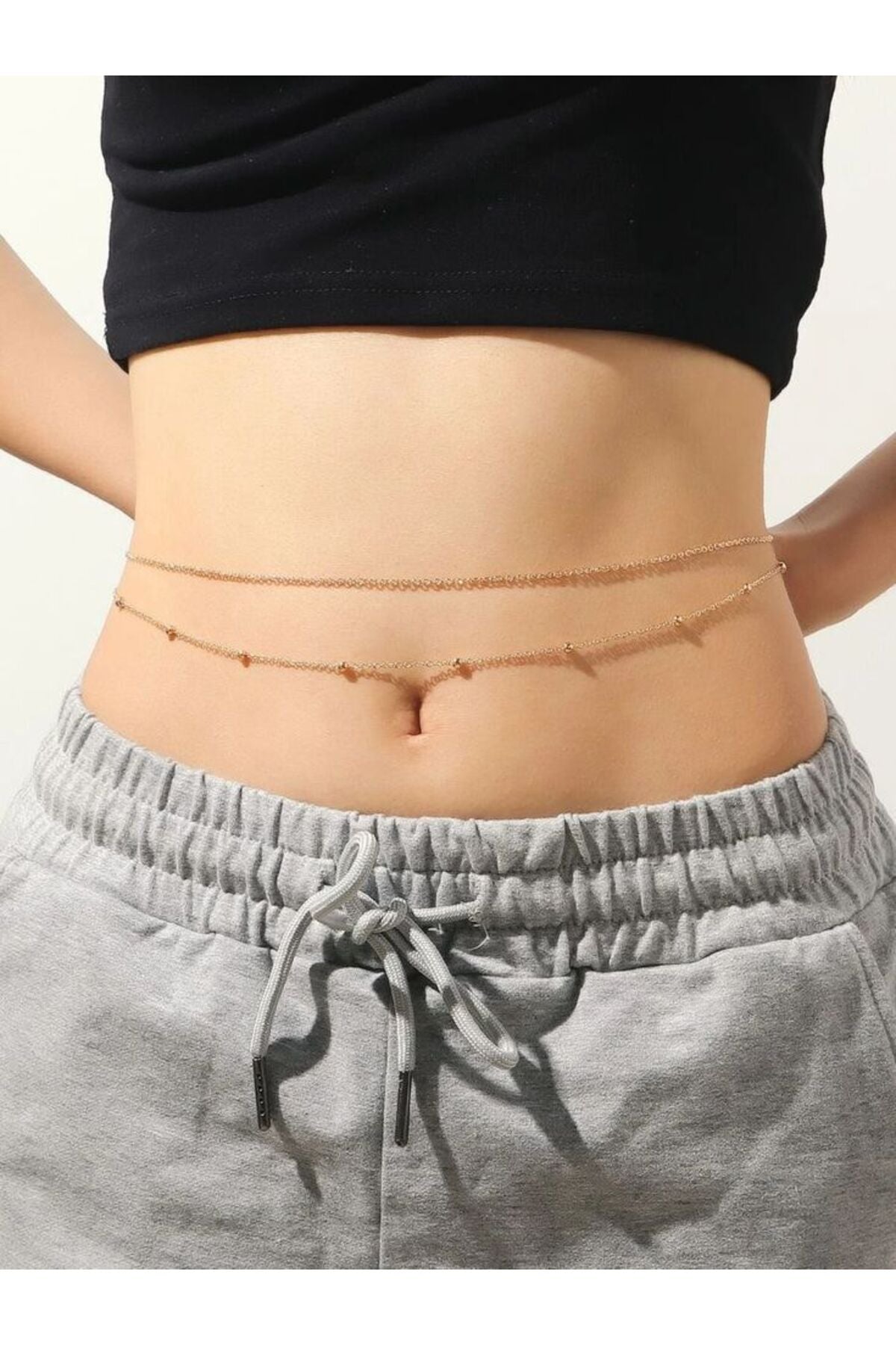 Gold 2li Bel Zinciri