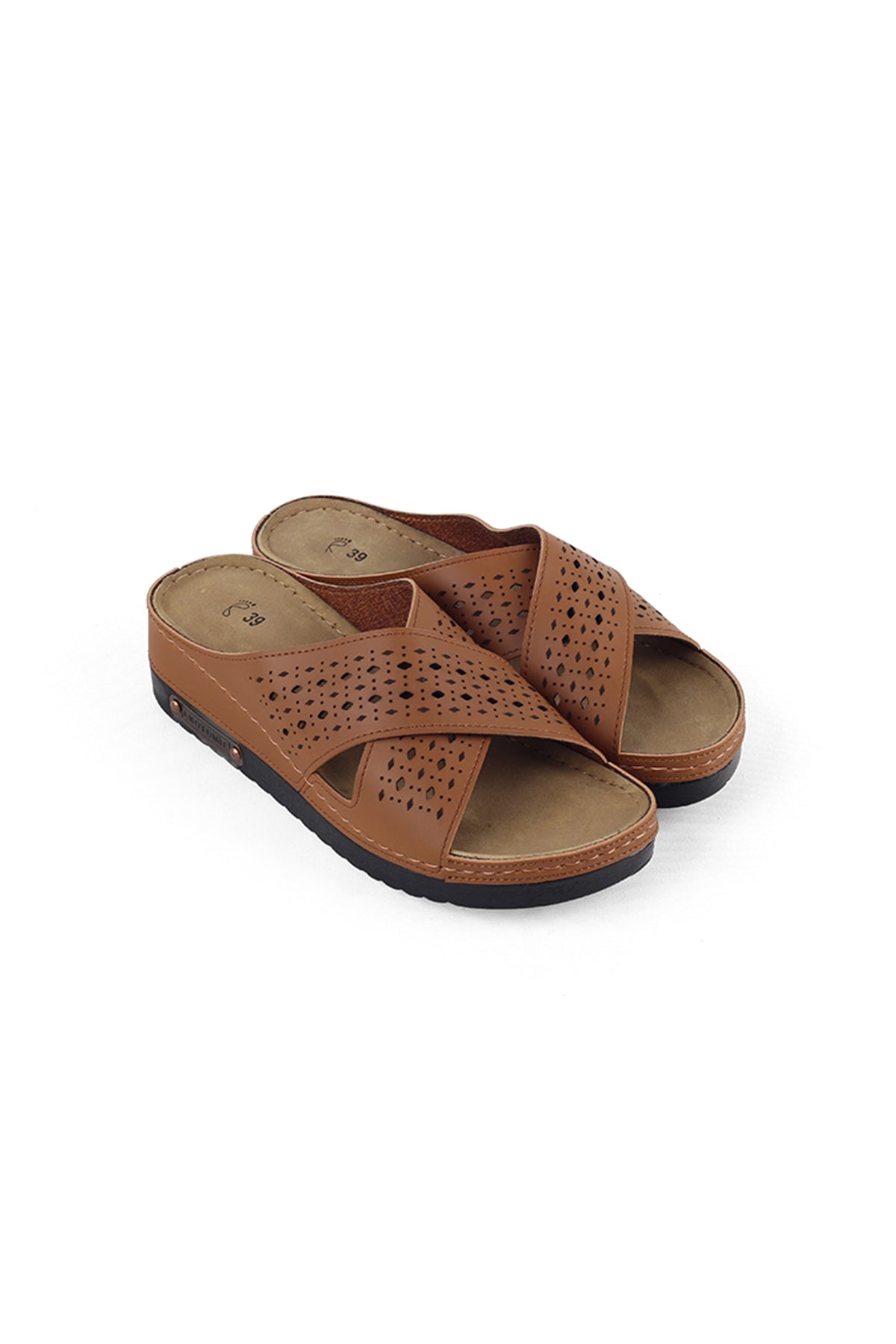 Kadın Ortopedik Çapraz Bant Taba Terlik