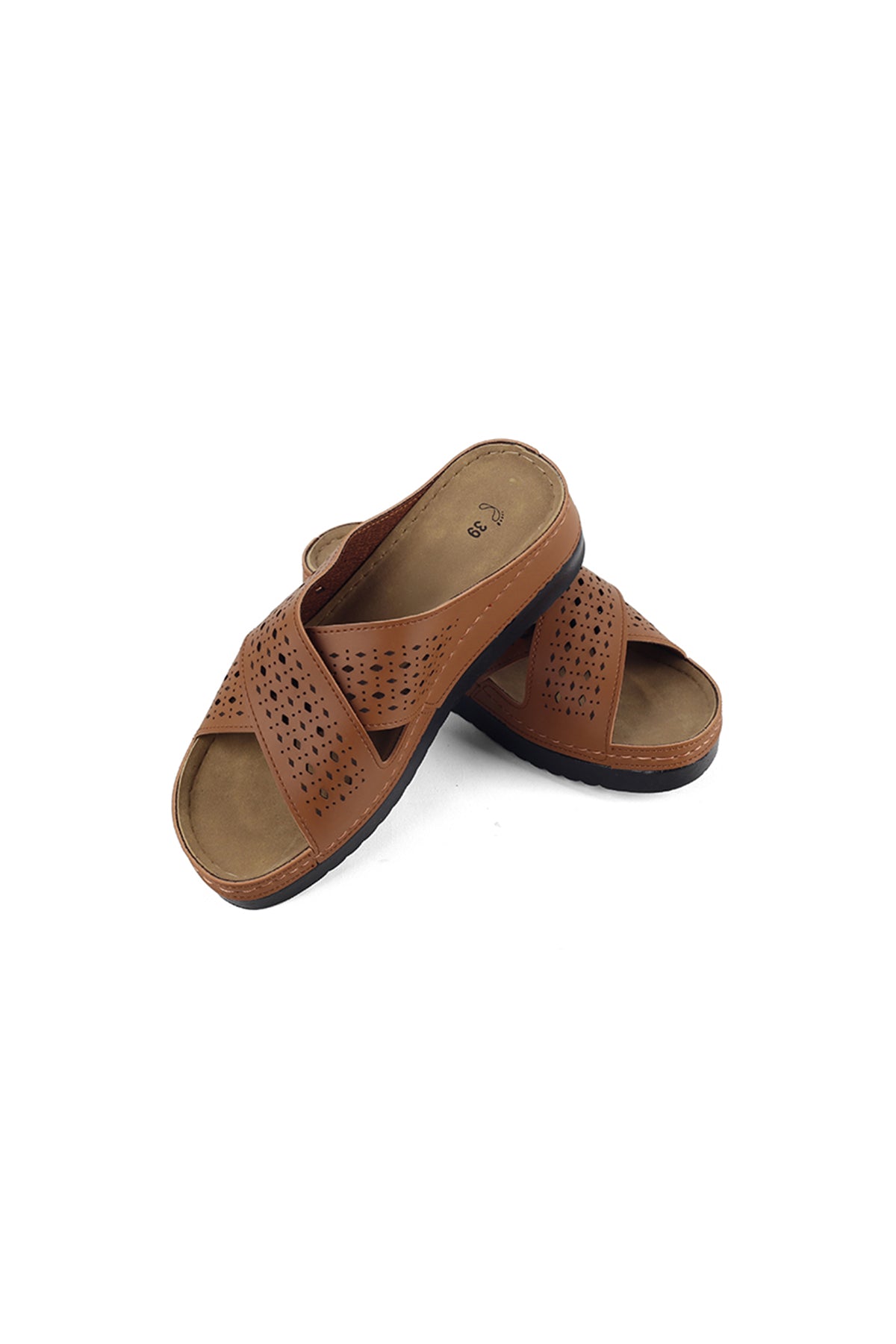 Kadın Ortopedik Çapraz Bant Taba Terlik