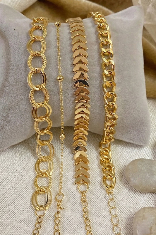 Kadın Gold 4lü Bileklik
