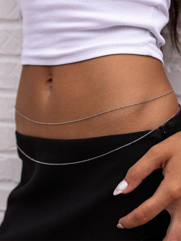 Gümüş 2li Bel Zinciri