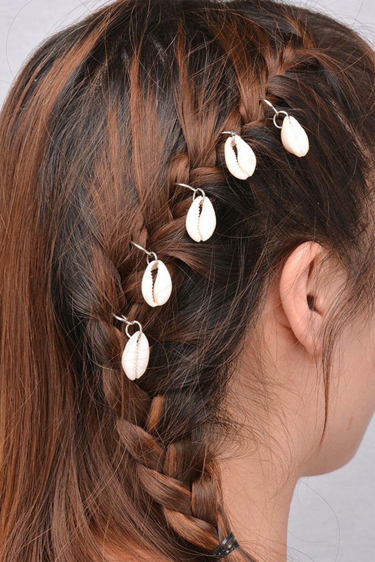 Gümüş Deniz Kabuğu Toka 10 Adet