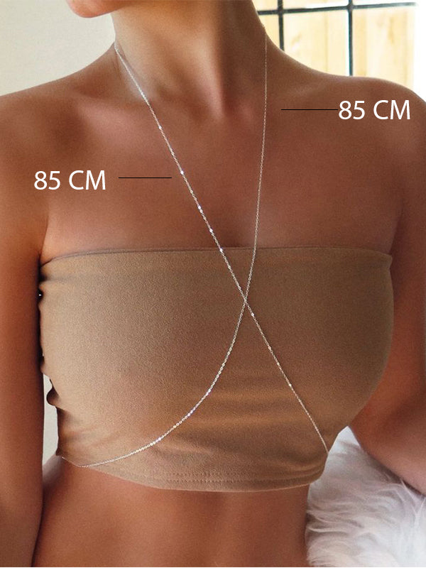 Gümüş İnce Vücut Zinciri