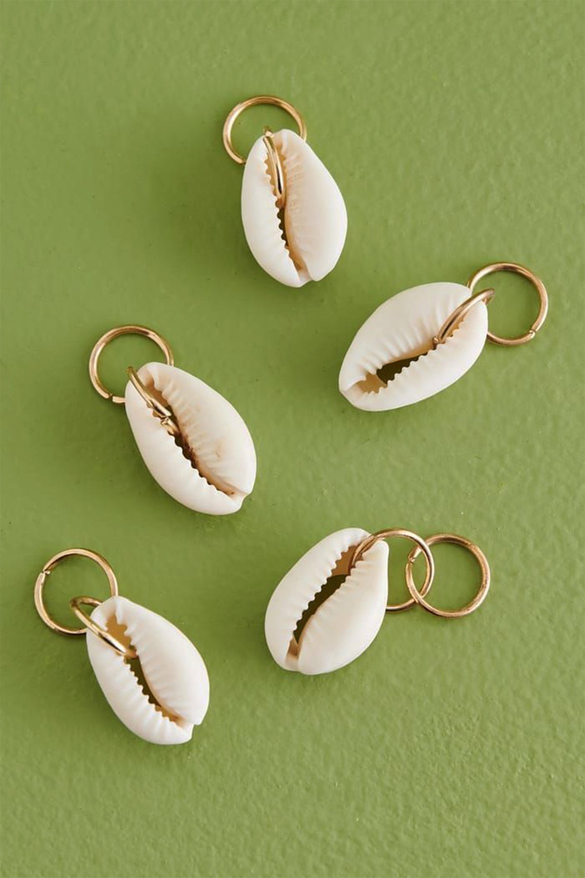 Gold Deniz Kabuğu Toka 10 Adet