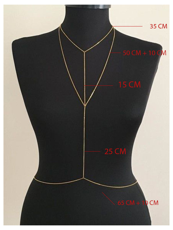 Gold İnce Vücut Zinciri