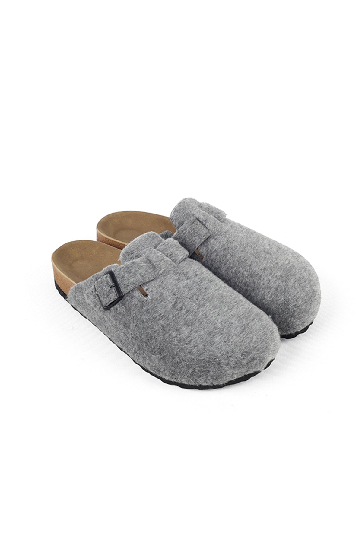 Keçeli Ortopedik Gri Terlik