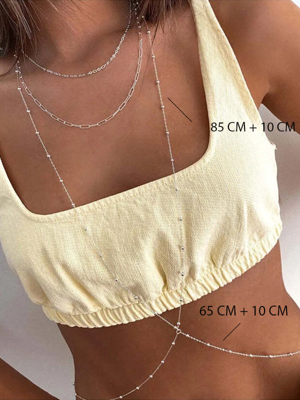 Gümüş Toplu Vücut Zinciri