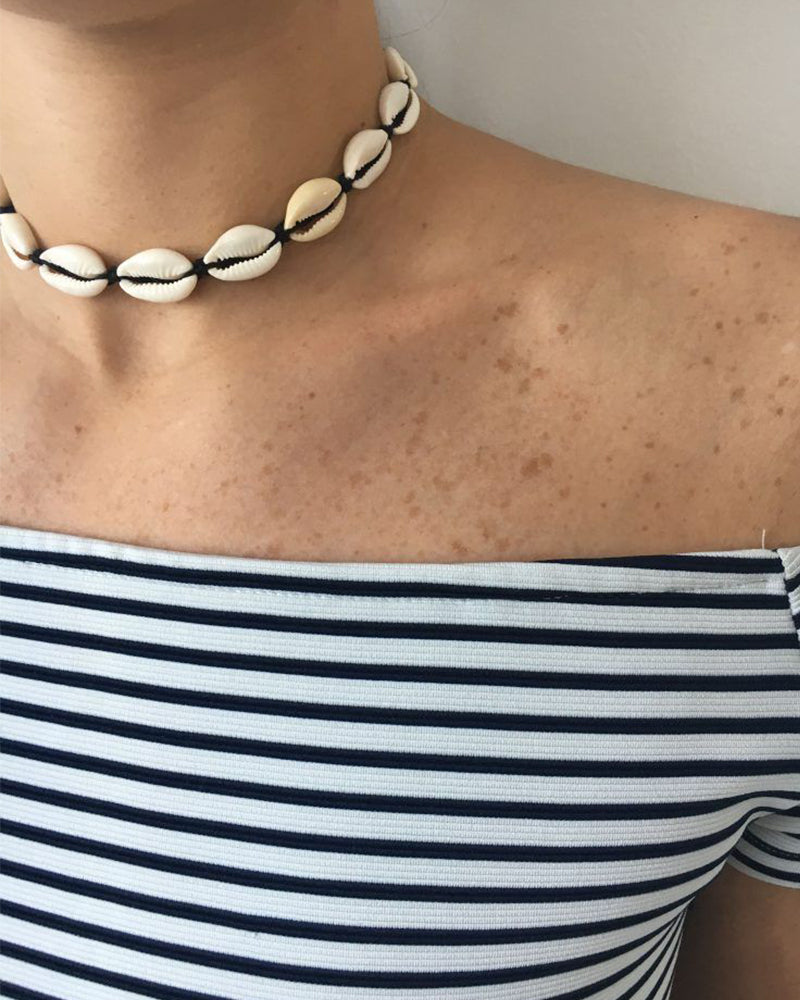 Kadın Deniz kabuğu Kolye