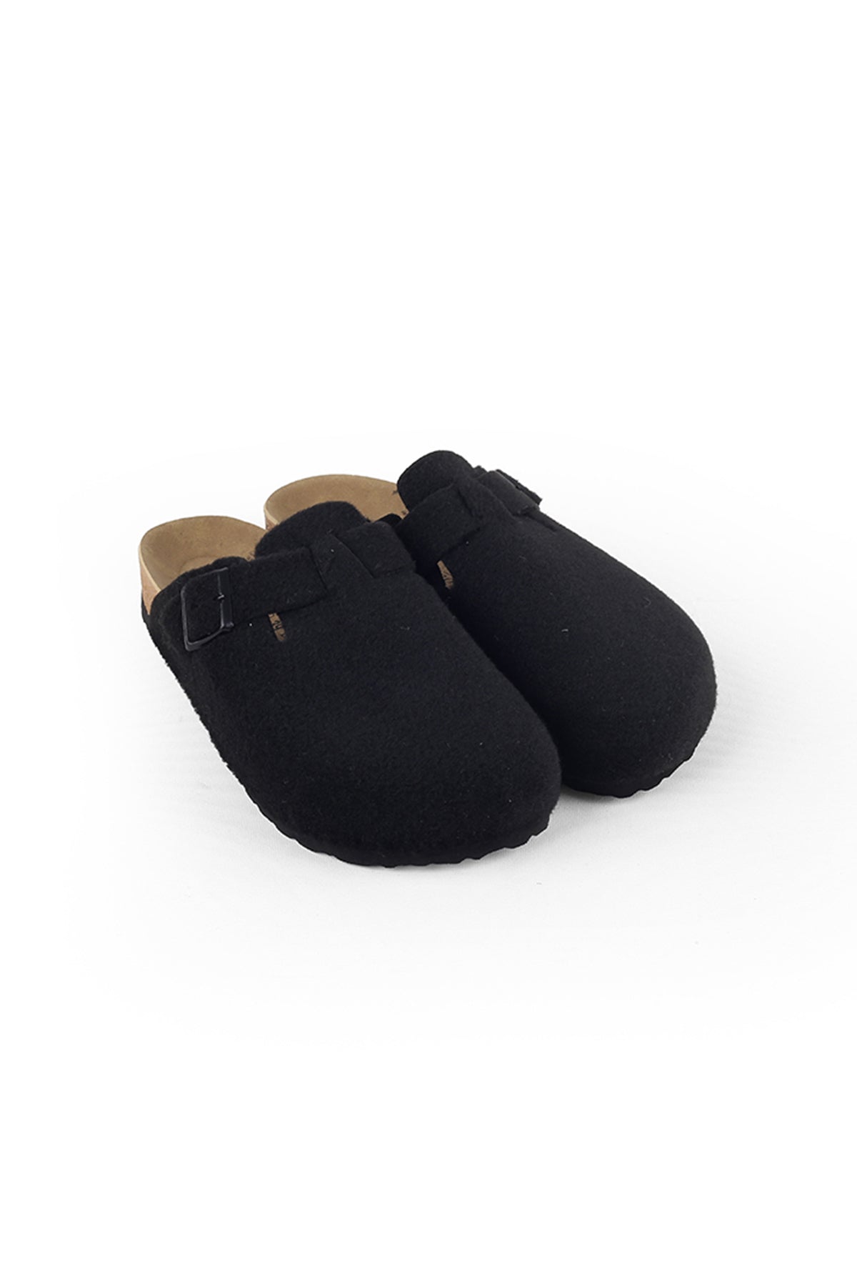 Keçeli Ortopedik Siyah Terlik