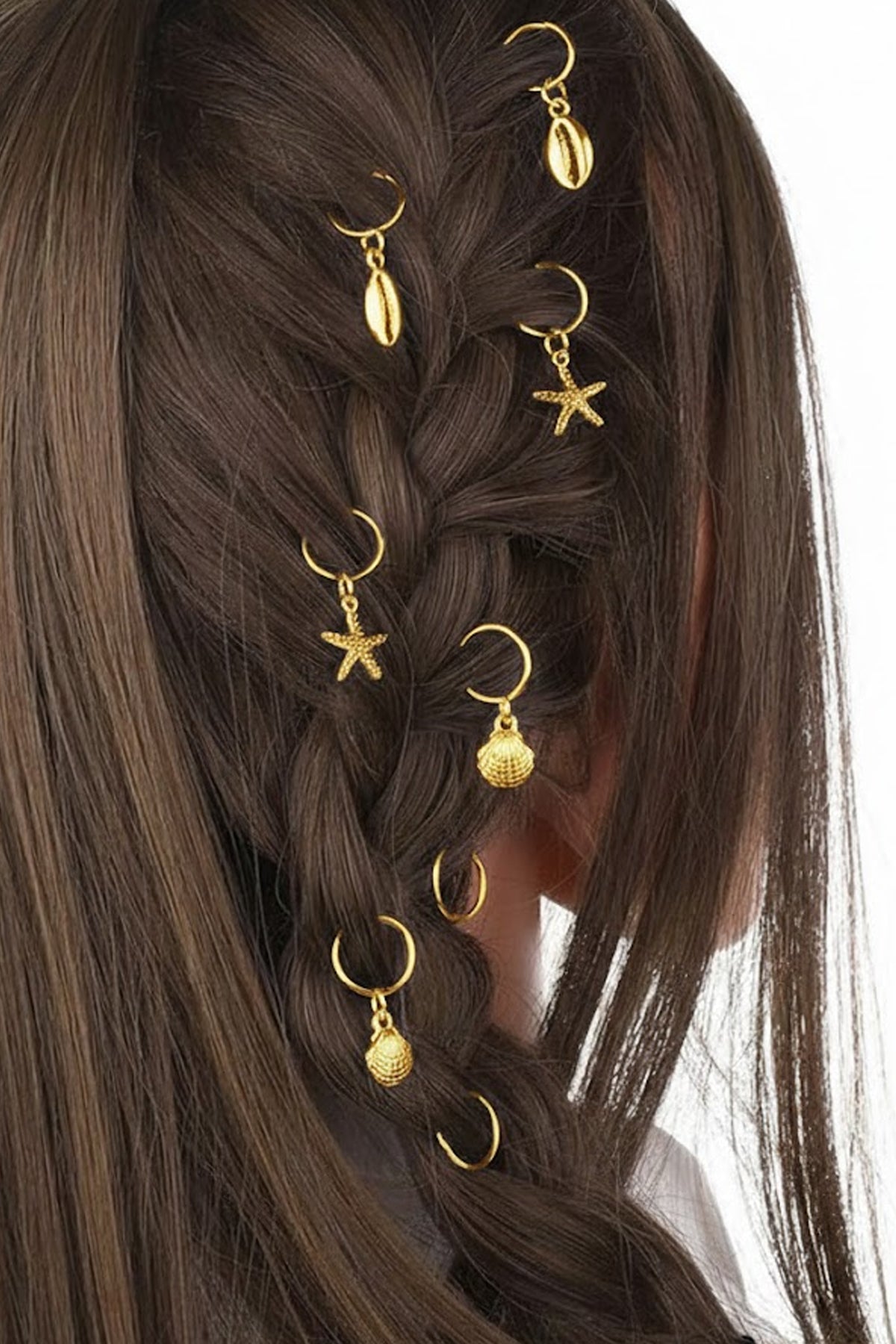 Gold Yıldız Saç Tokası 10 Adet