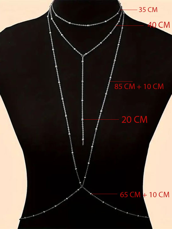 Gümüş Toplu Vücut Zinciri
