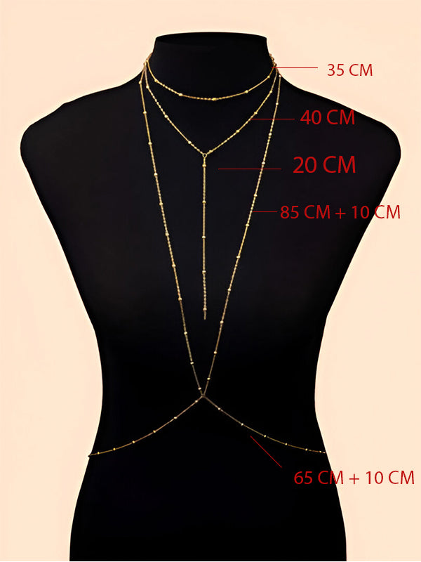 Gold Toplu Vücut Zinciri