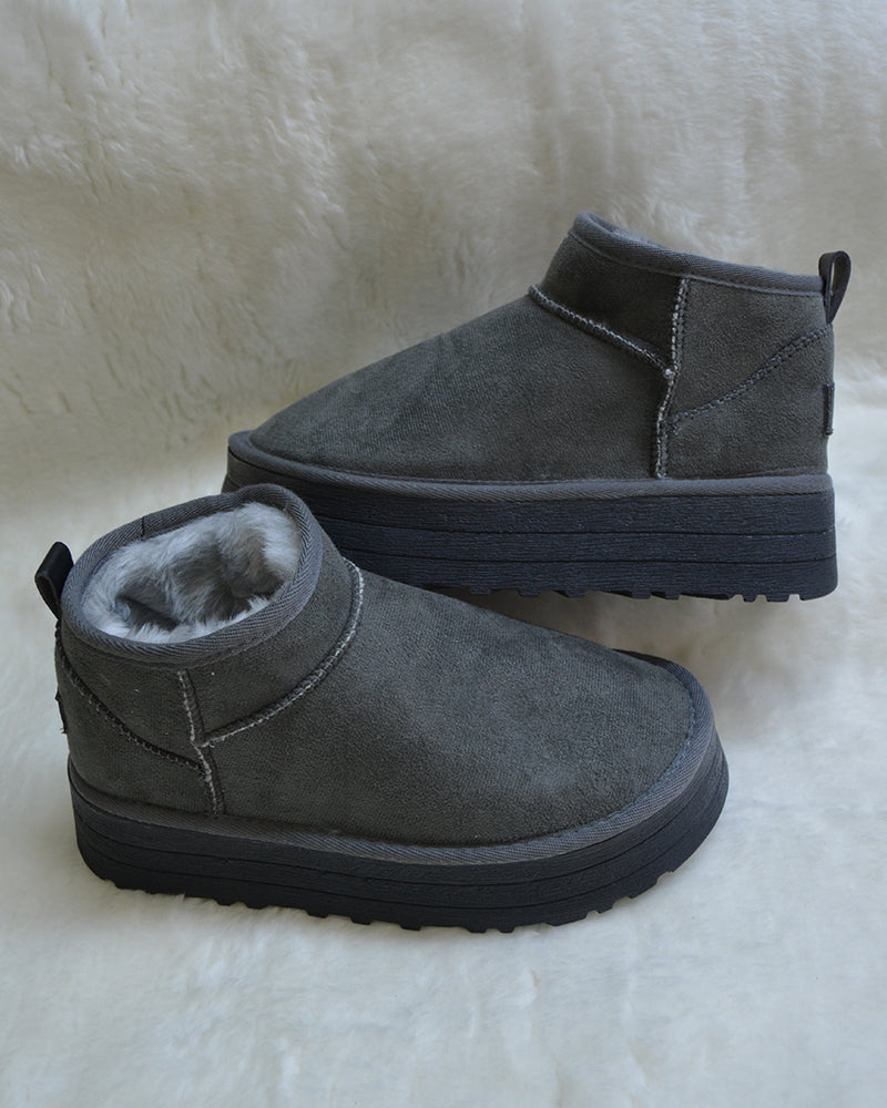 Kadın Gri Yüksek Bot