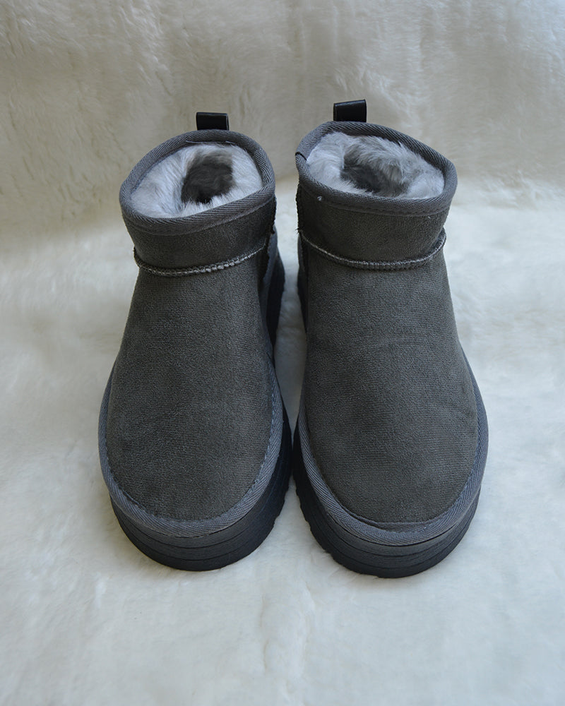 Kadın Gri Yüksek Bot