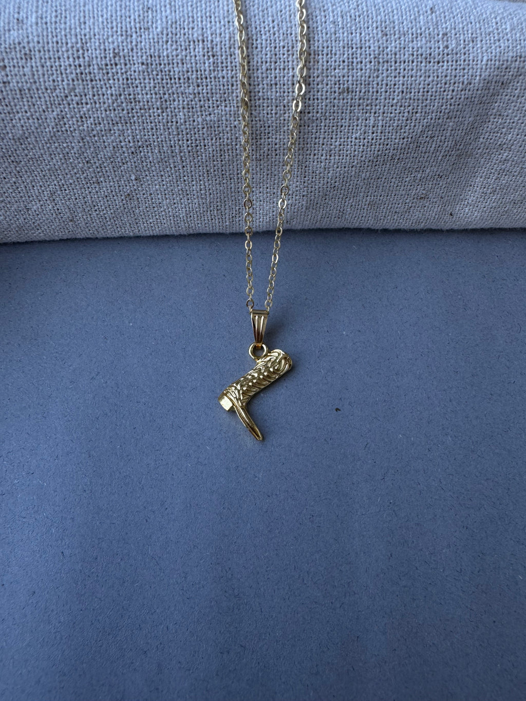 Çizme Gold Kolye