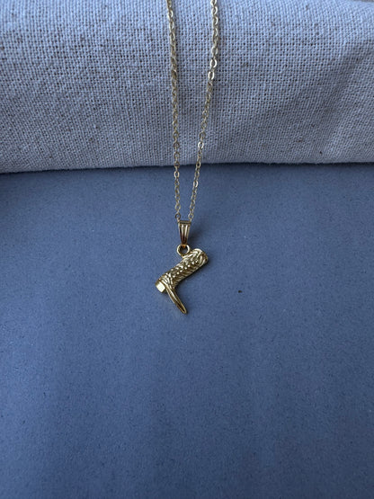 Çizme Gold Kolye